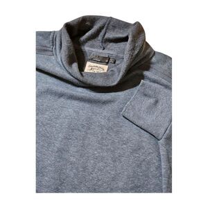 Prana Cozy Up Poncho Fleece Lined Oversized Hemp Blend Kangaroo Pocket Women's M